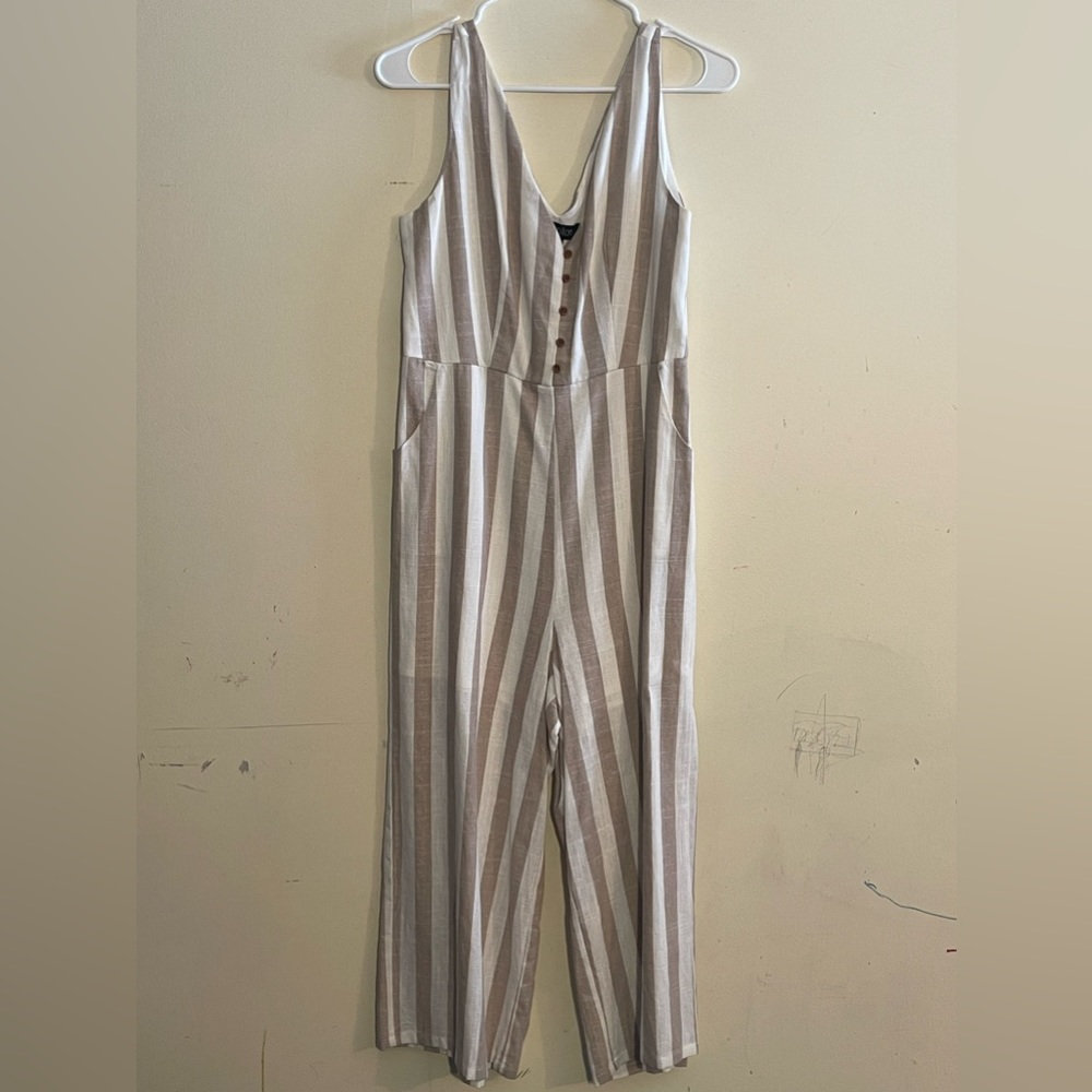 Papillon Striped linen jumpsuit S